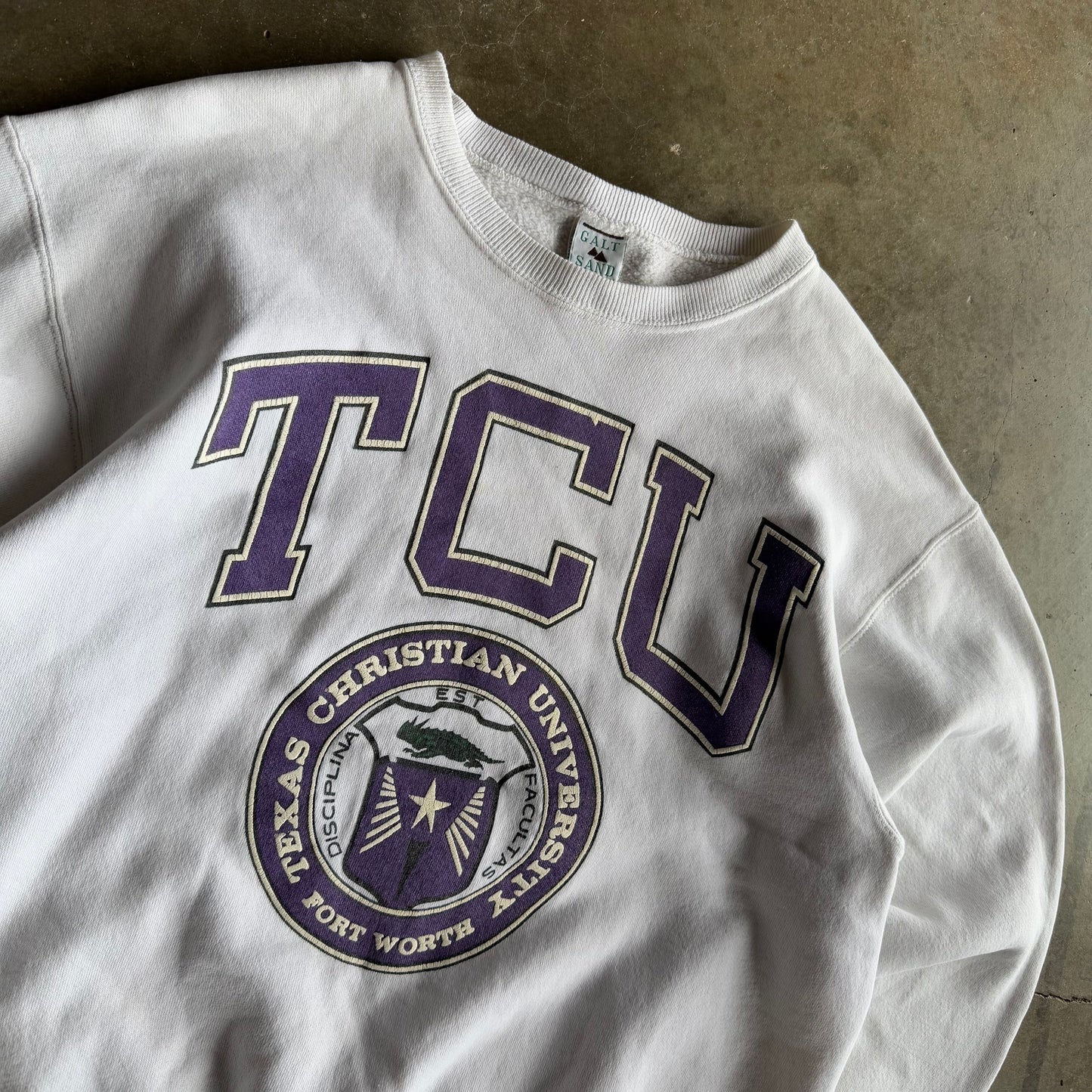 Vintage 90’s TCU Crewneck - L
